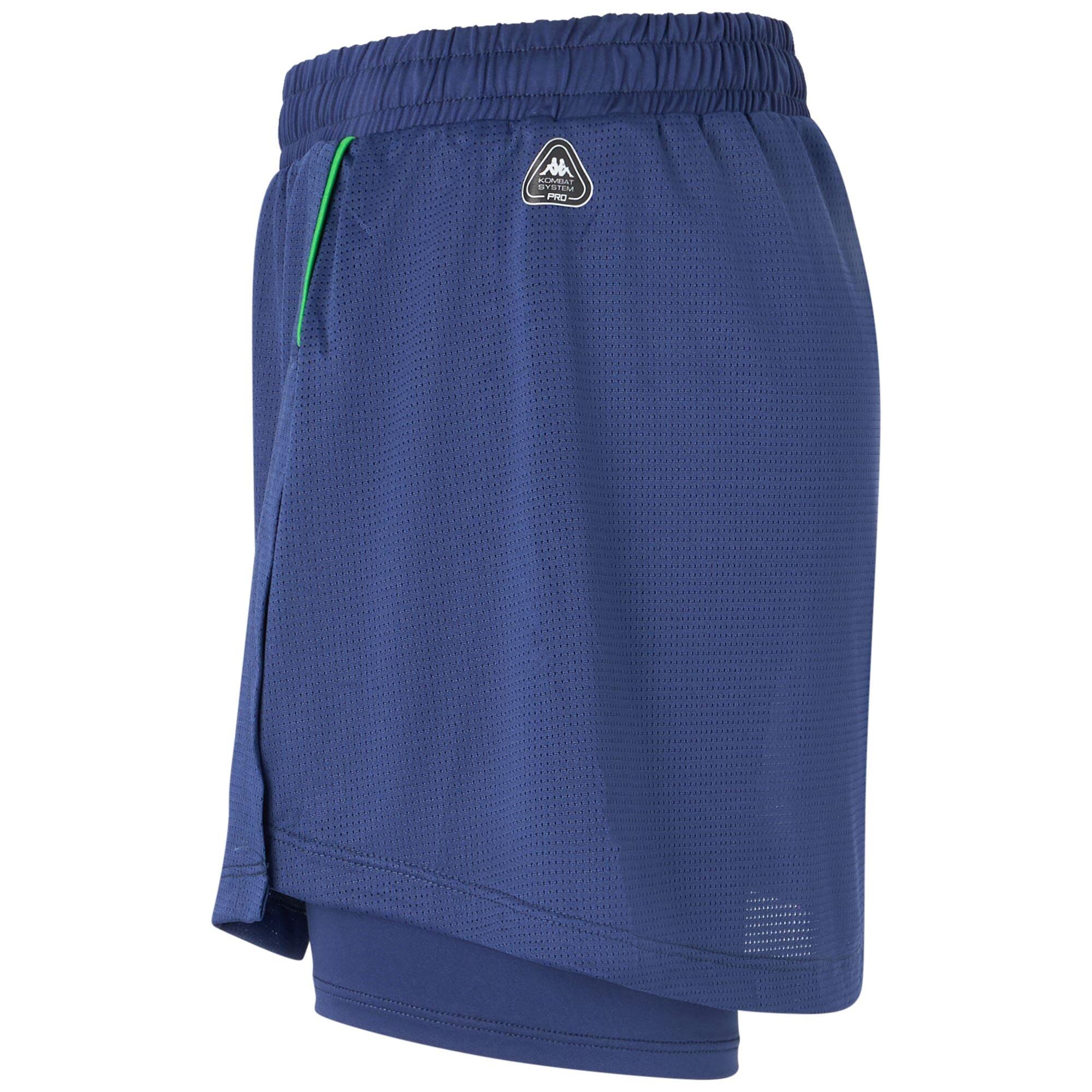 Gonna corta da donna in poliestere blu da padel 2/6