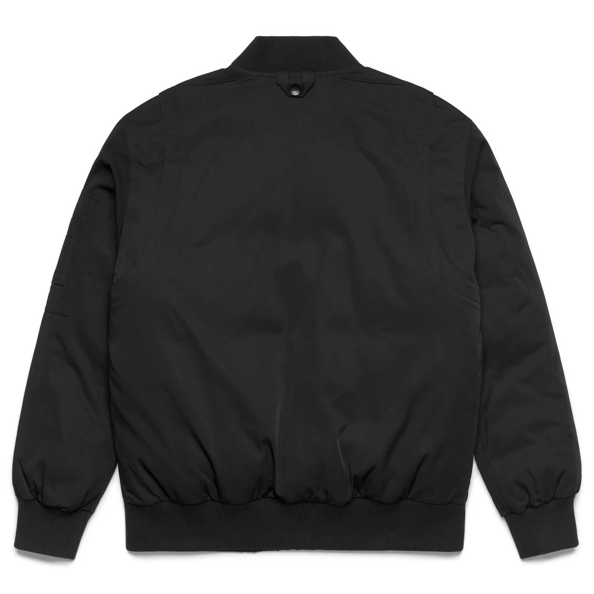 Giubbotto da uomo in poliestere nero da streetwear sportivo 3/5