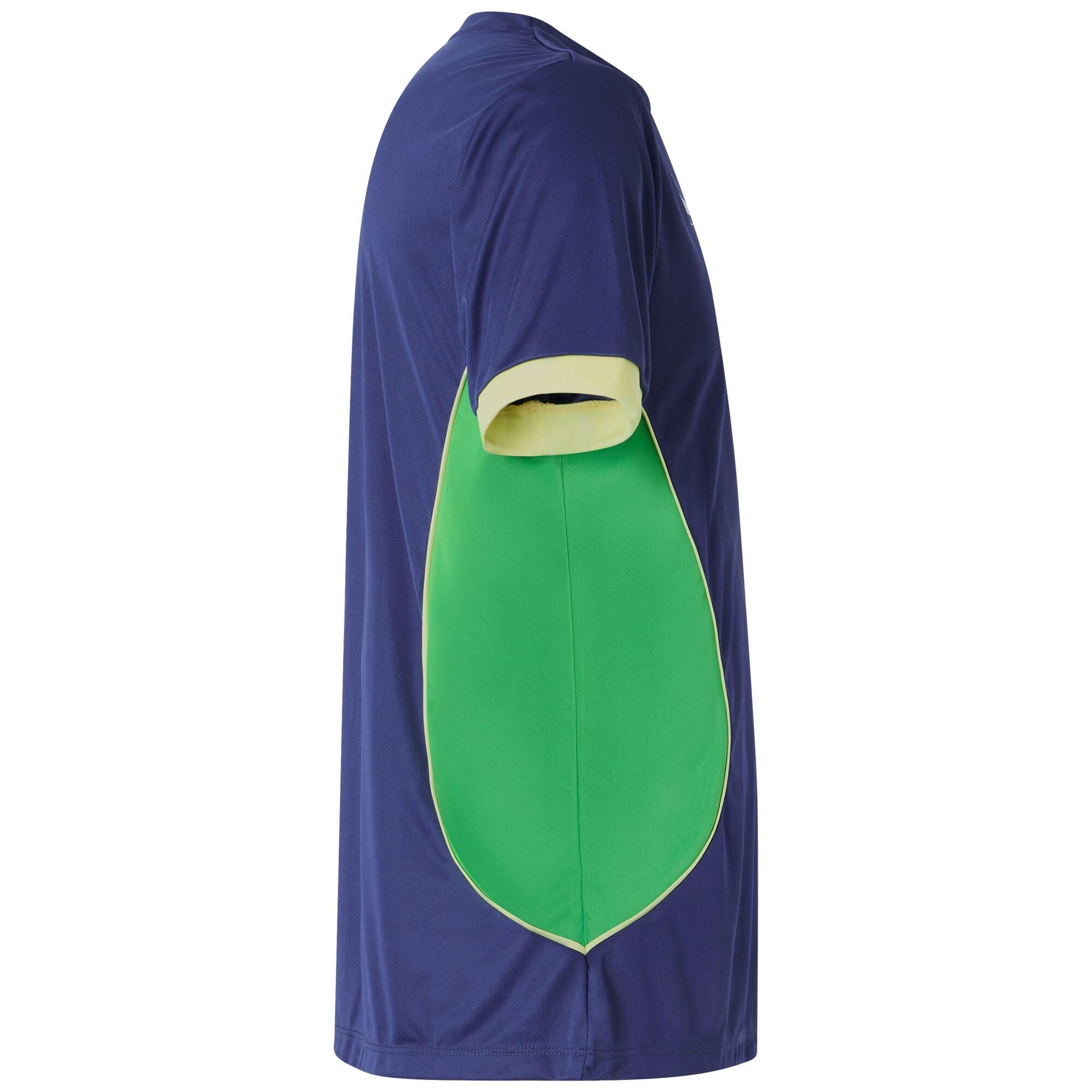T-shirt da uomo in poliestere blu da padel 2/6
