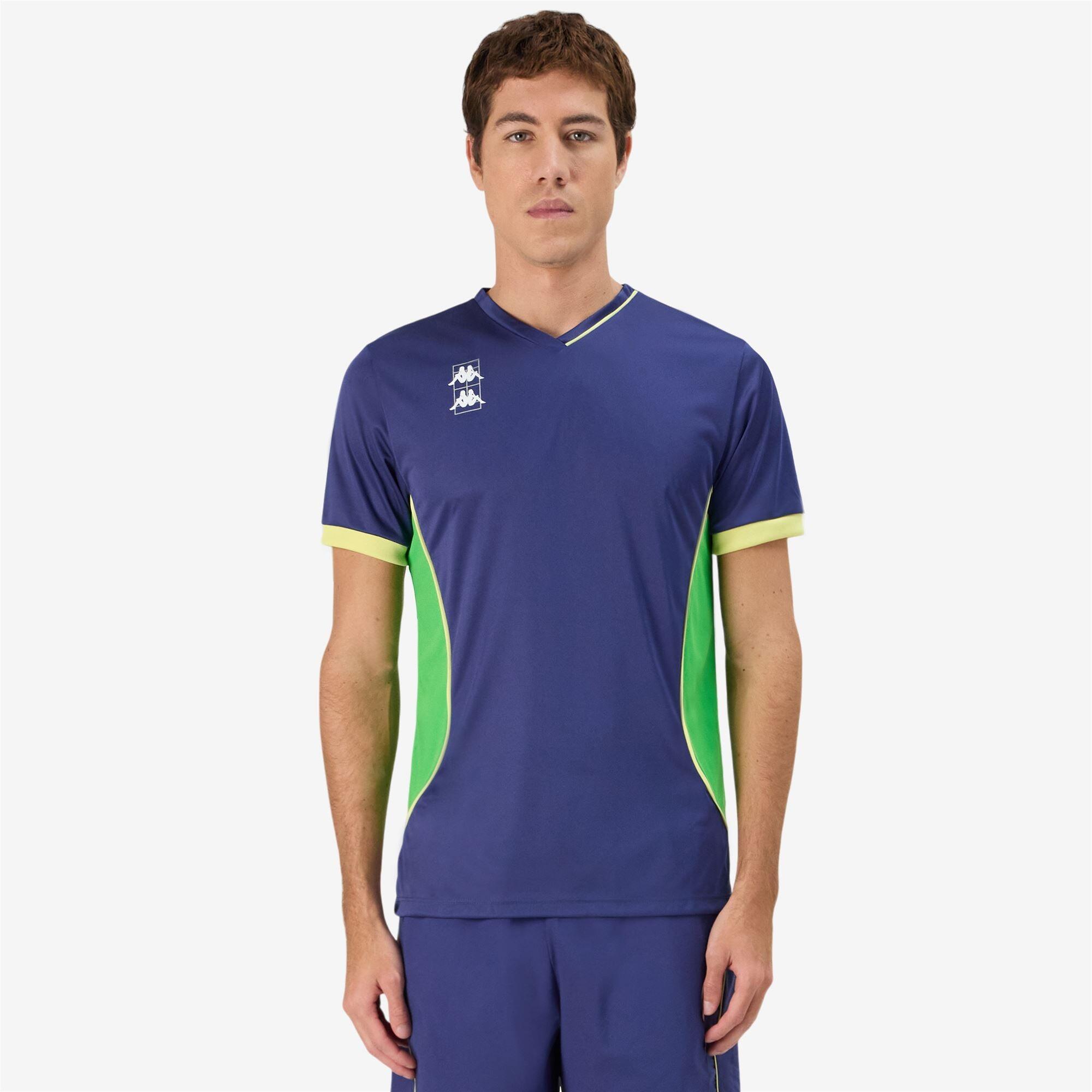 T-shirt da uomo in poliestere blu da padel 6/6