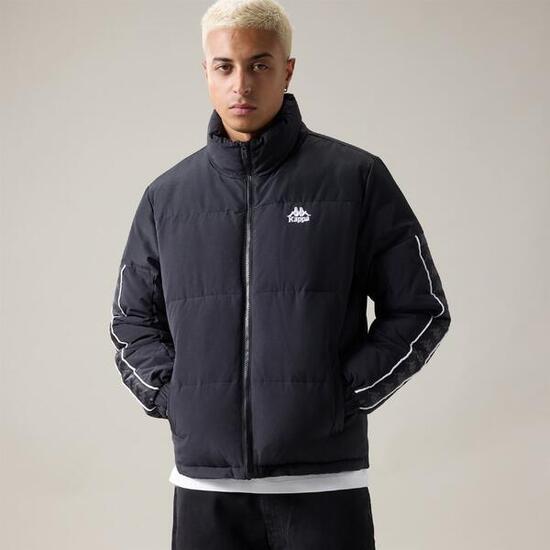 Giubbotto da uomo in cotone nero da streetwear sportivo