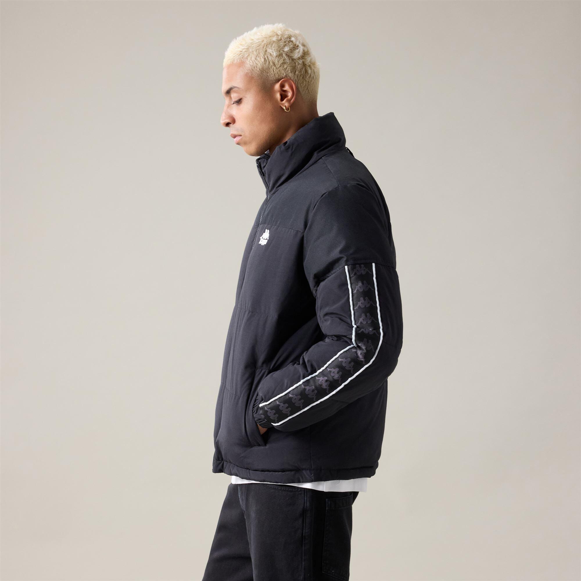Giubbotto da uomo in cotone nero da streetwear sportivo 5/5
