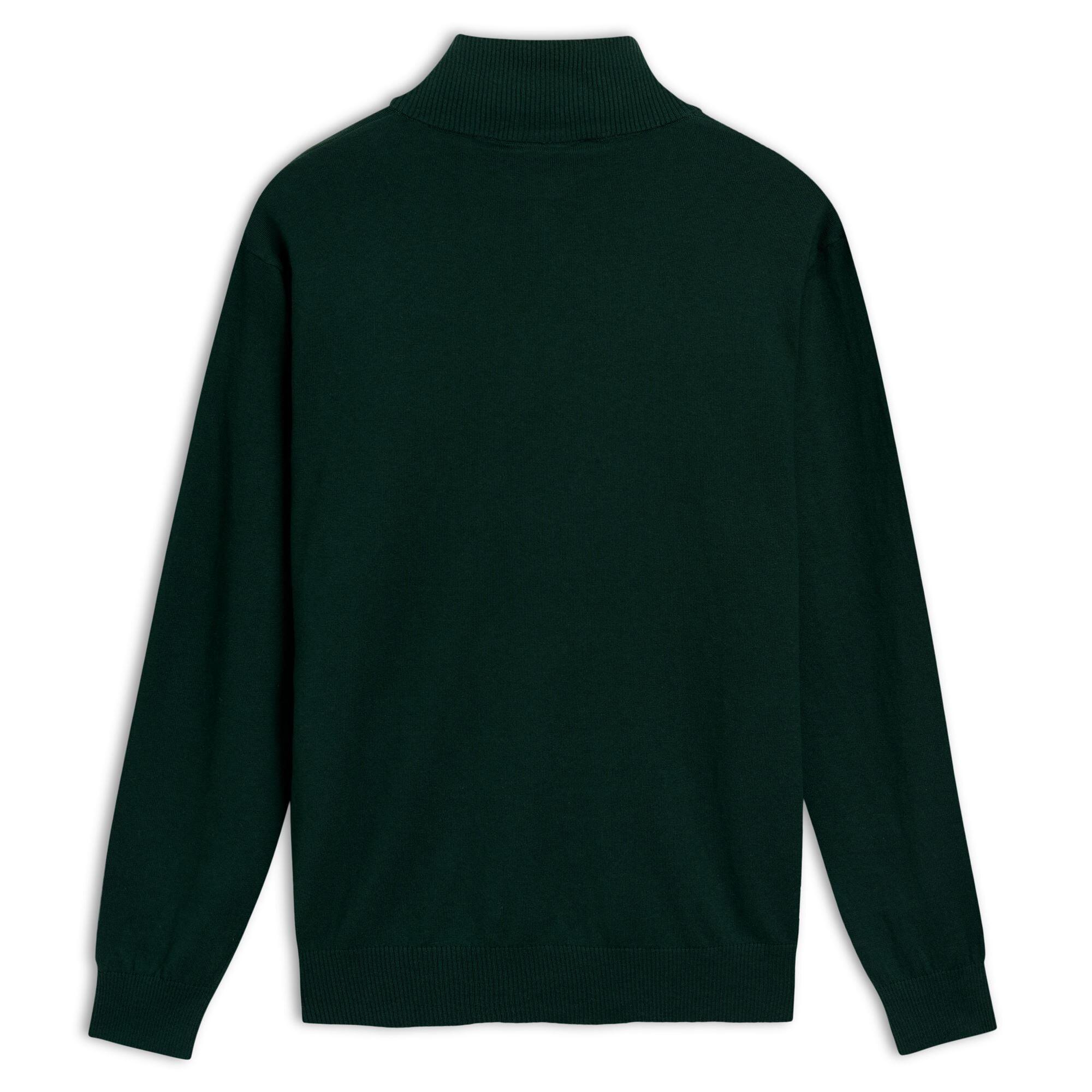 Polo da uomo in cotone verde da lifestyle 2/3
