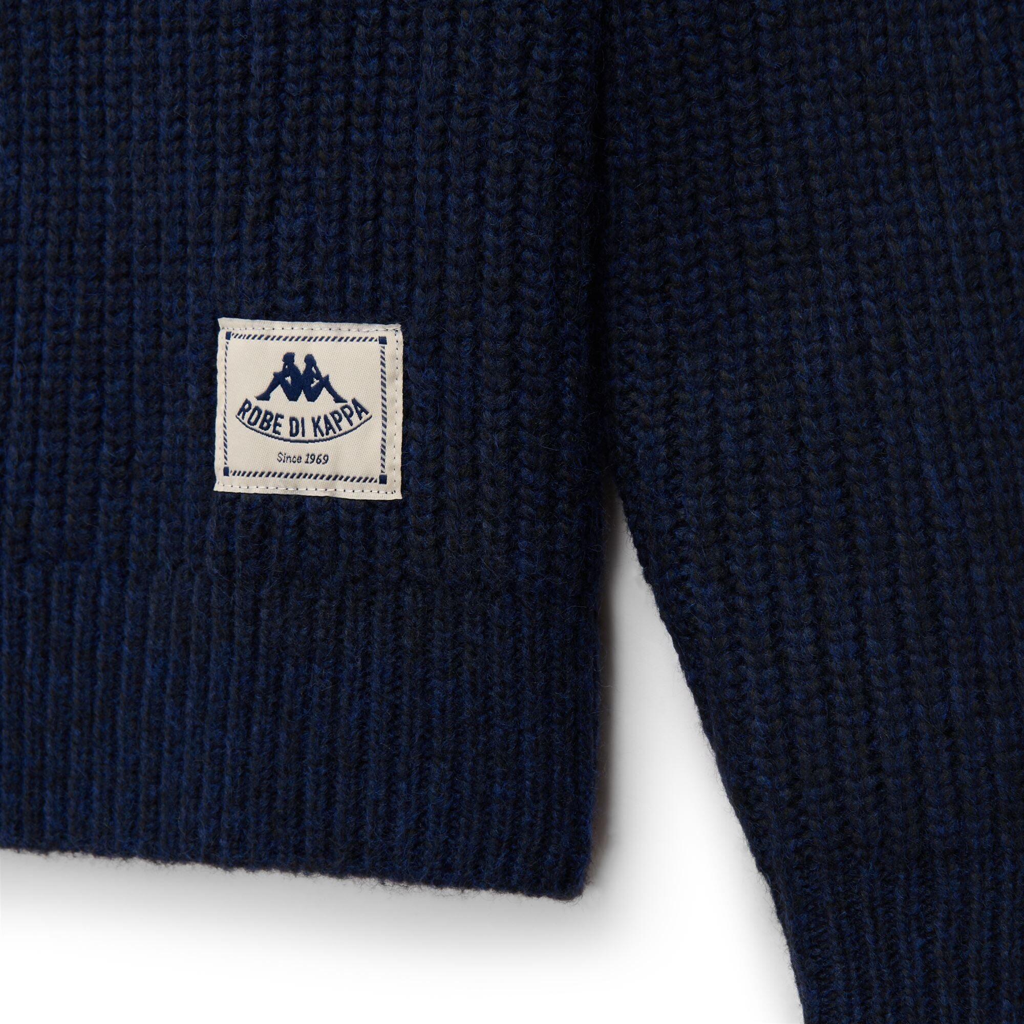 Polo da uomo in poliestere riciclato blu da casual 3/3
