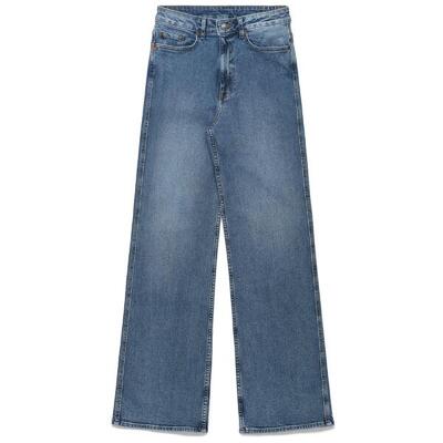 Pantaloni da donna in cotone blu da jeans