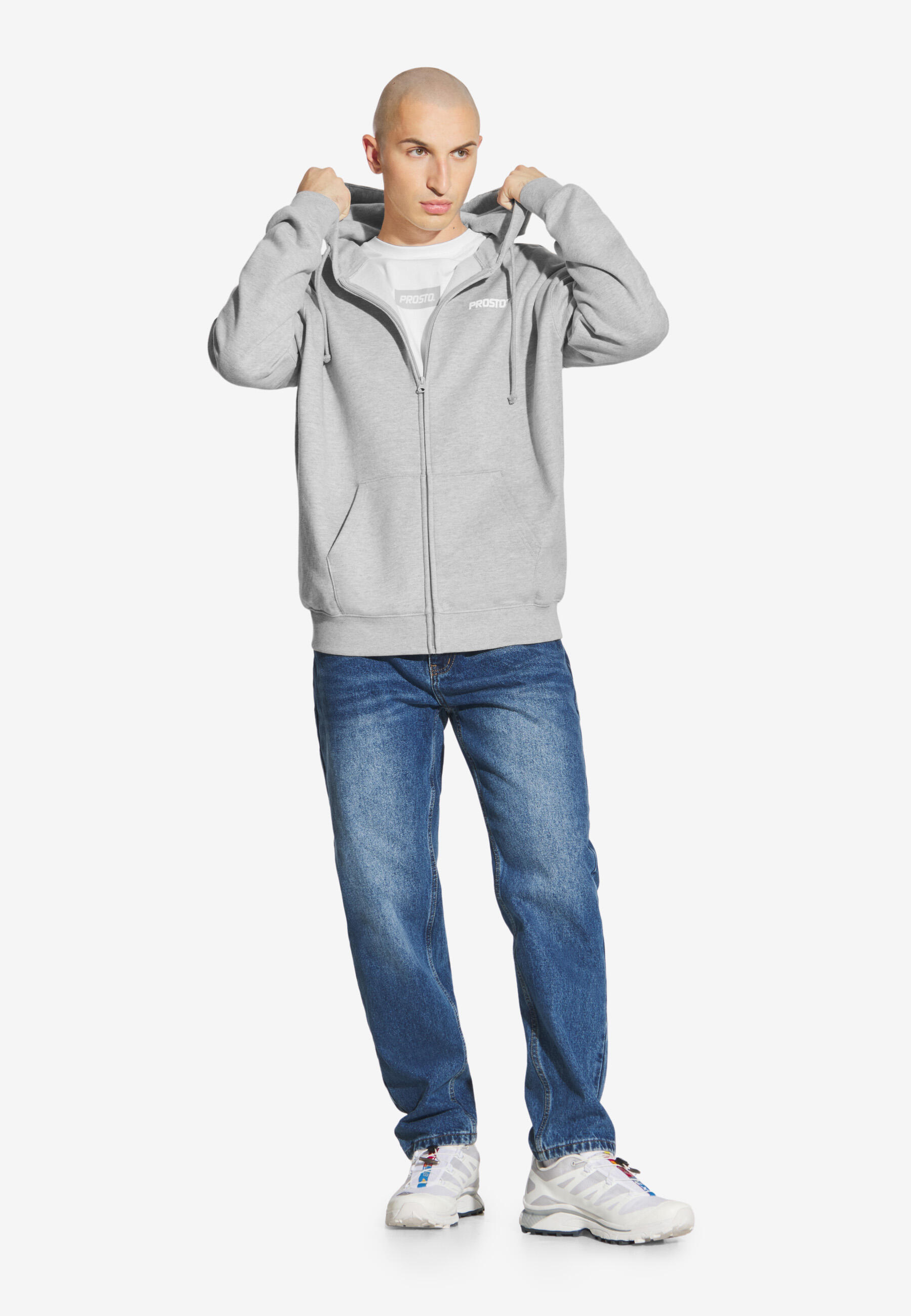 Bluza sportowa męska Prosto Logo z kapturem 2/6