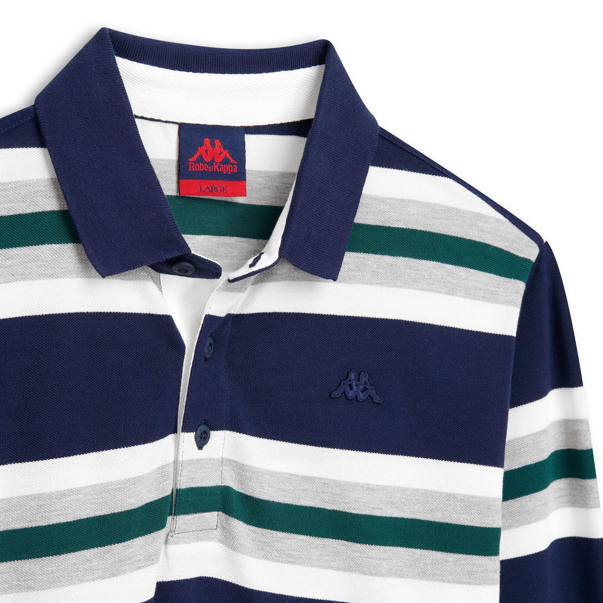 Polo da uomo in cotone blu da lifestyle 4/6
