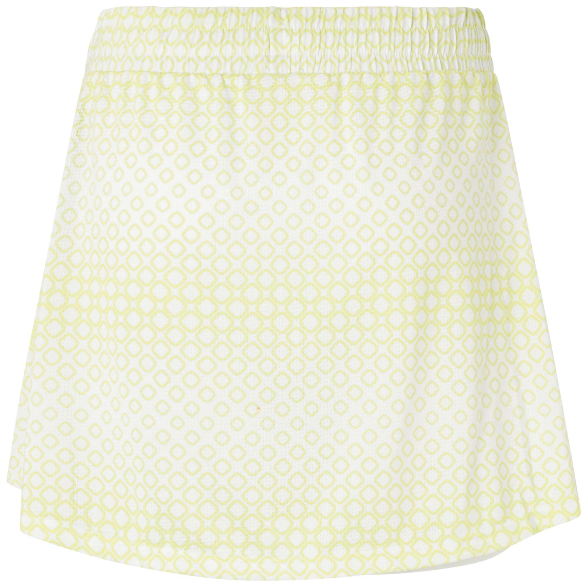 Gonna corta da donna in poliestere bianco da padel 4/6