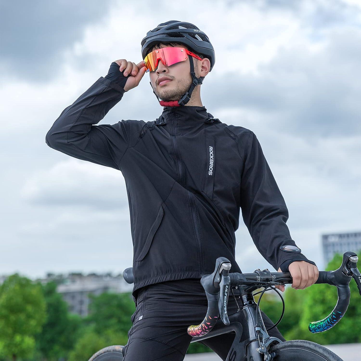 Giacca da ciclismo estiva/autunnale, uomo/donna, vita elastica 2/5