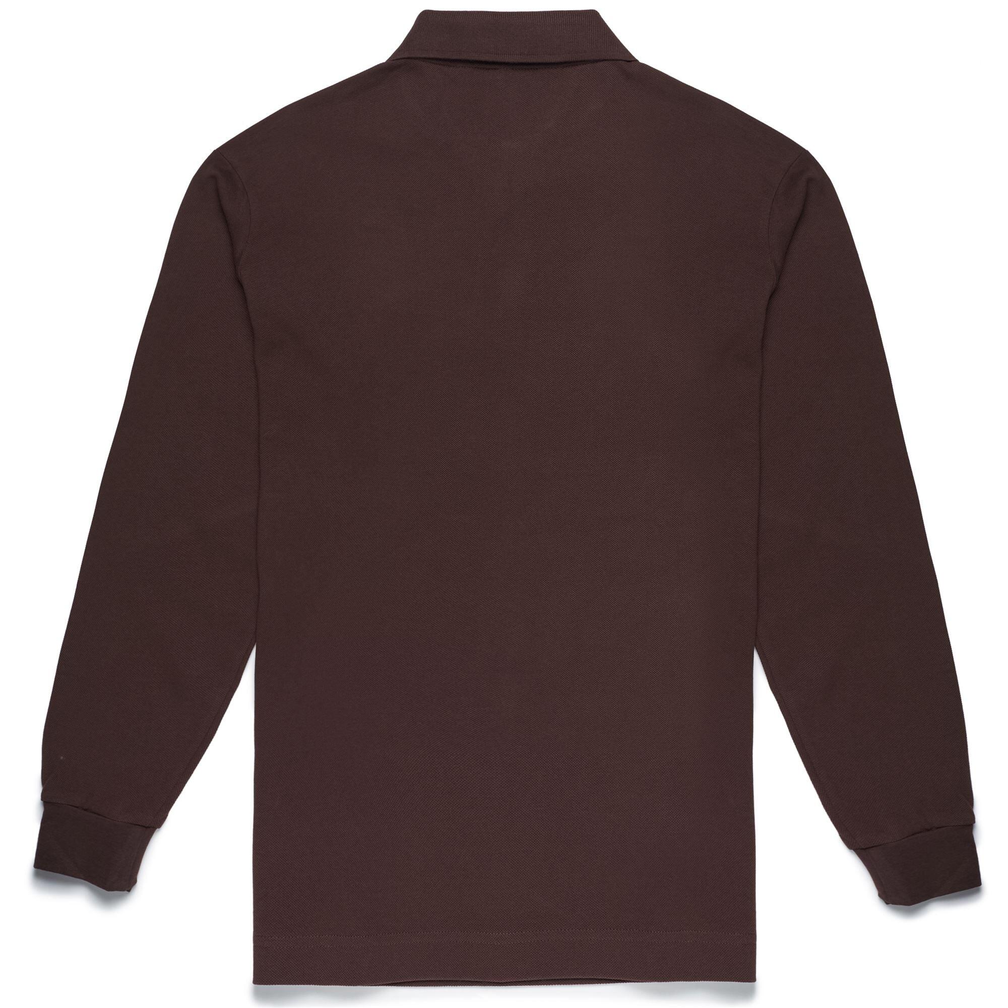 Polo da uomo in cotone marrone da lifestyle 2/2