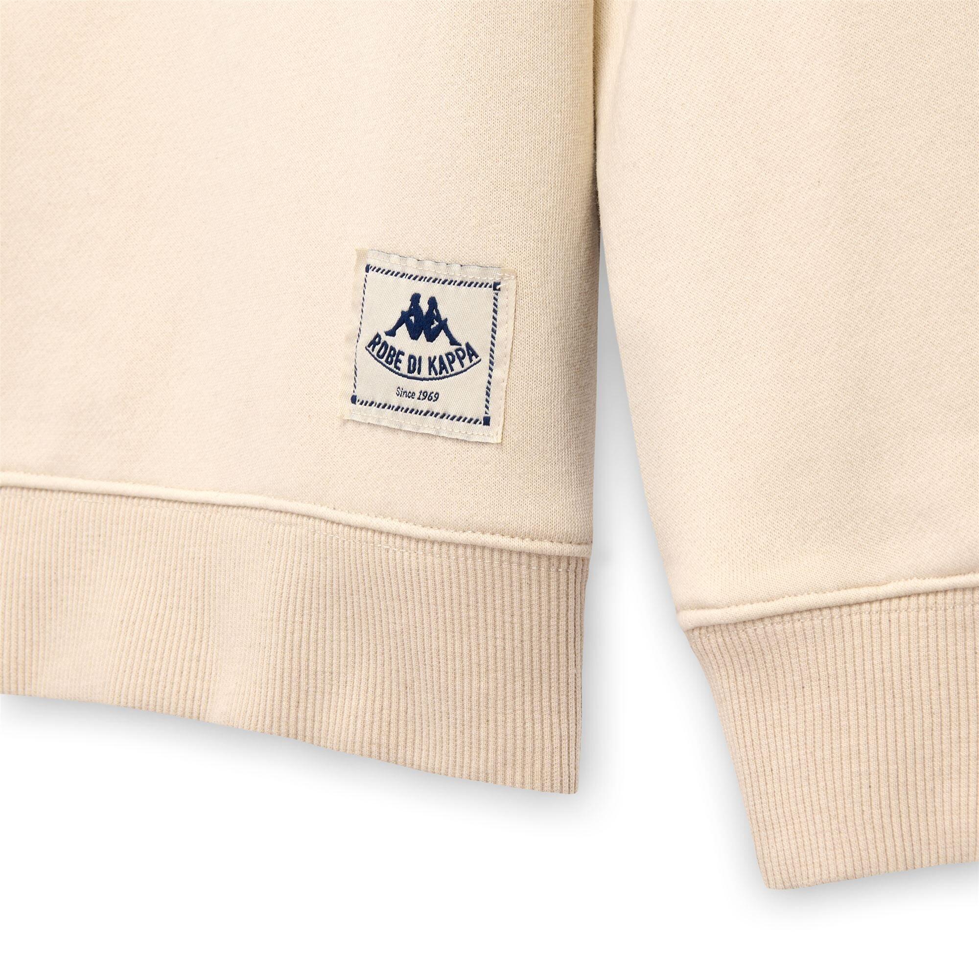 Felpa da donna in cotone beige da casual 3/3