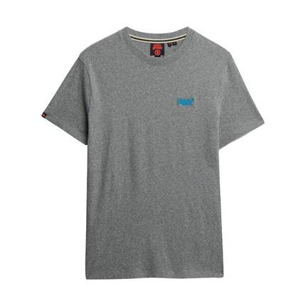 T-shirt Gris/Bleu Homme Superdry Vintage LogoR6Ts