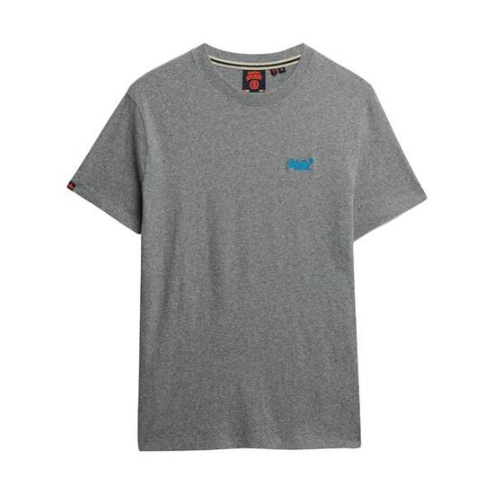 T-shirt Gris/Bleu Homme Superdry Vintage LogoR6Ts
