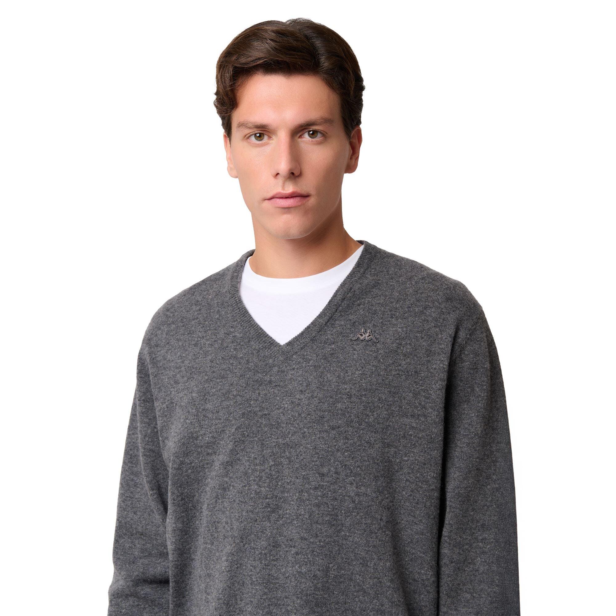Maglione da uomo in lana grigio da lifestyle 6/6
