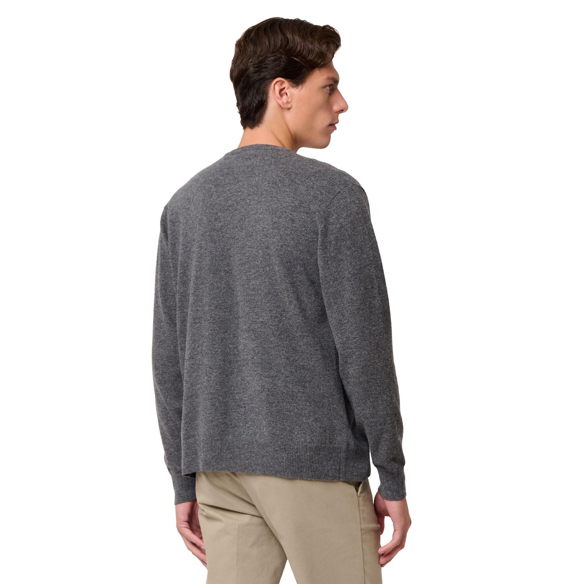 Maglione da uomo in lana grigio da lifestyle 5/6