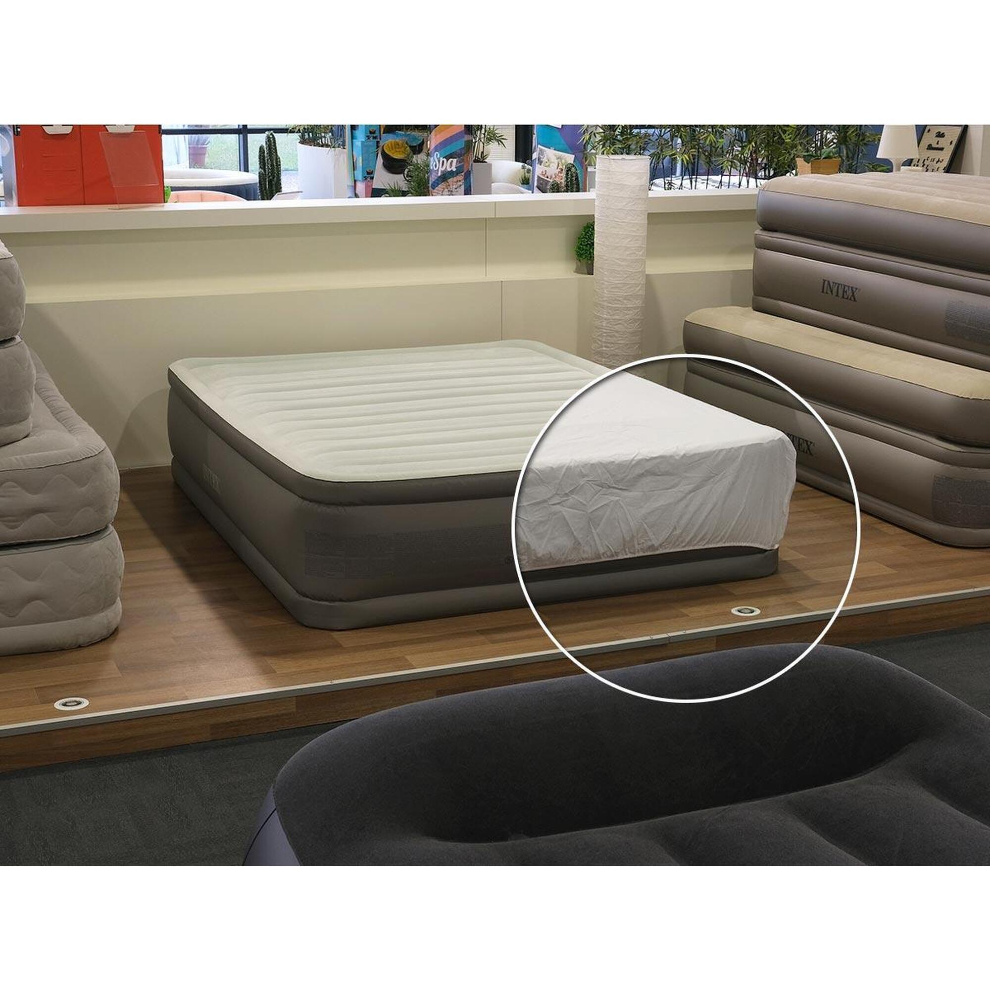 Intex - Pack Matelas Gonflable Premaire 1 2 Places  + Drap Housse - Lit De Camps - Beige - No Size - Decathlon