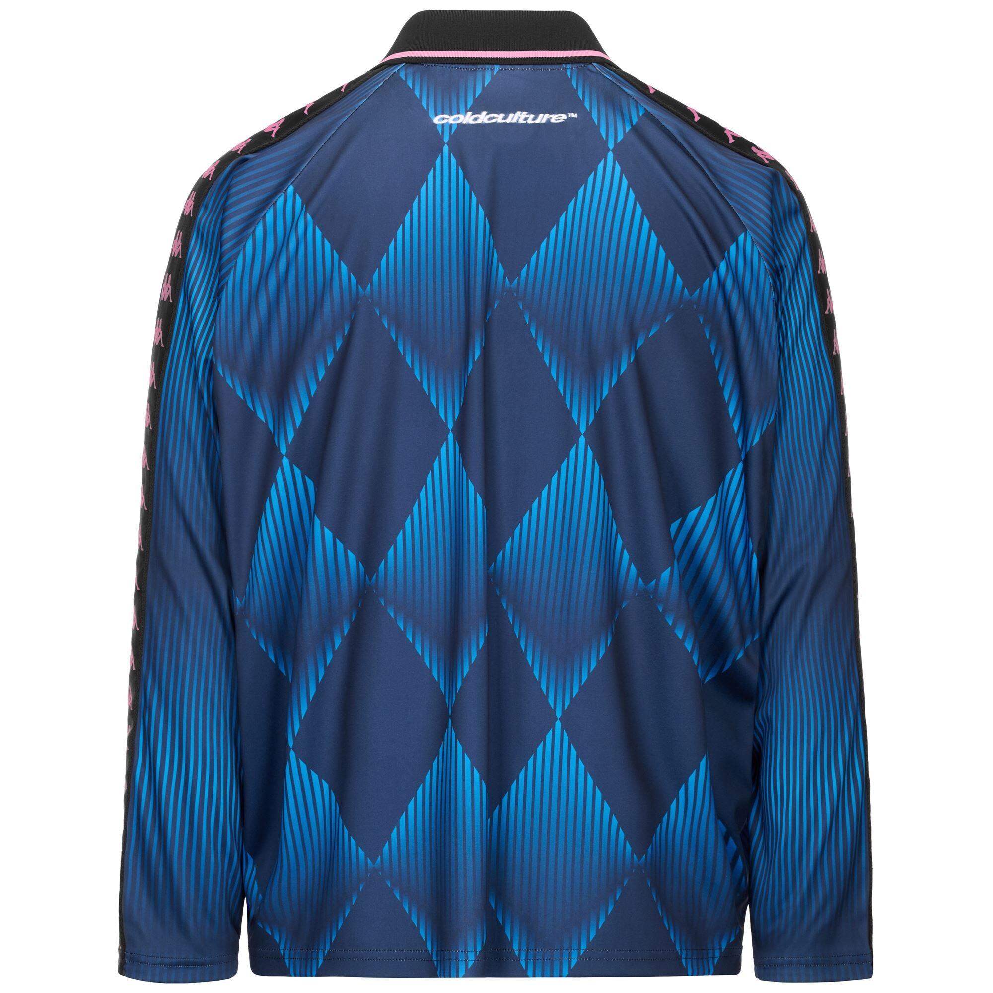 T-shirt da uomo in poliestere blu da streetwear sportivo 3/3