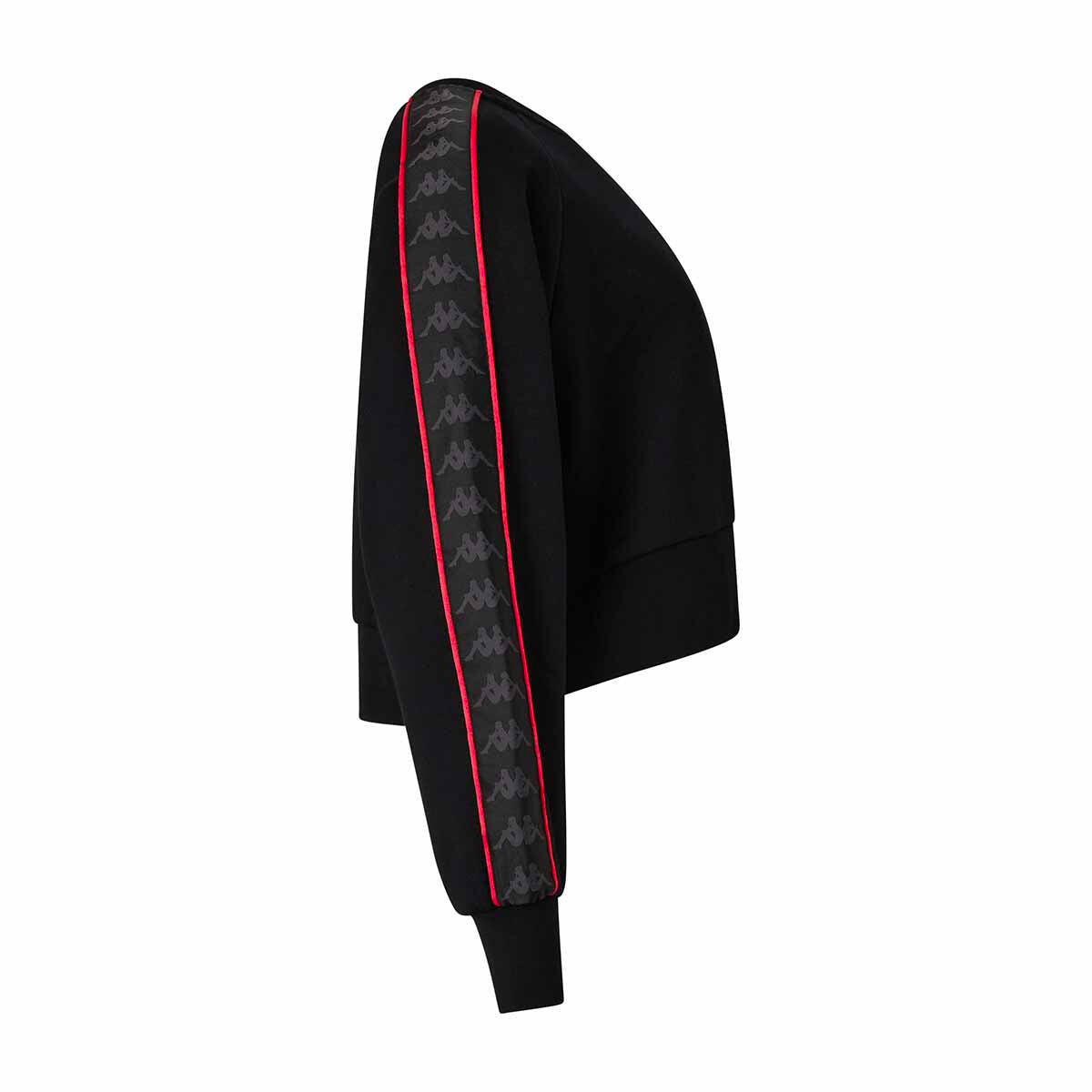Felpa da donna in cotone nero da streetwear sportivo 7/7