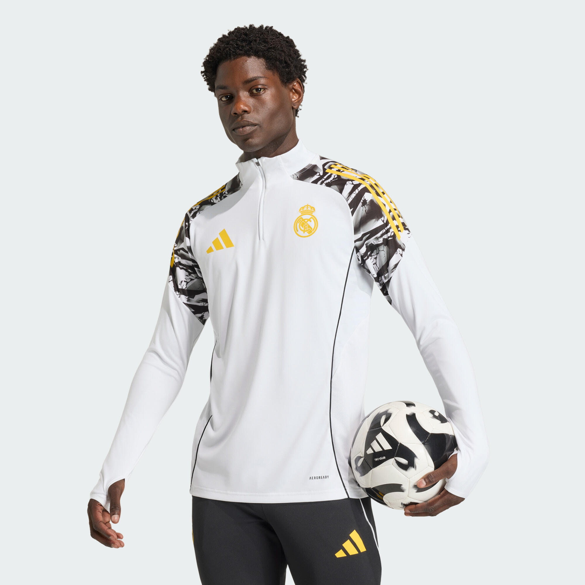 Adidas - Haut D'Entraînement Adidas Real Madrid Avengers 25/26 Tiro 25 Competition - Survêtement - Blanc|jaune - S - Decathlon