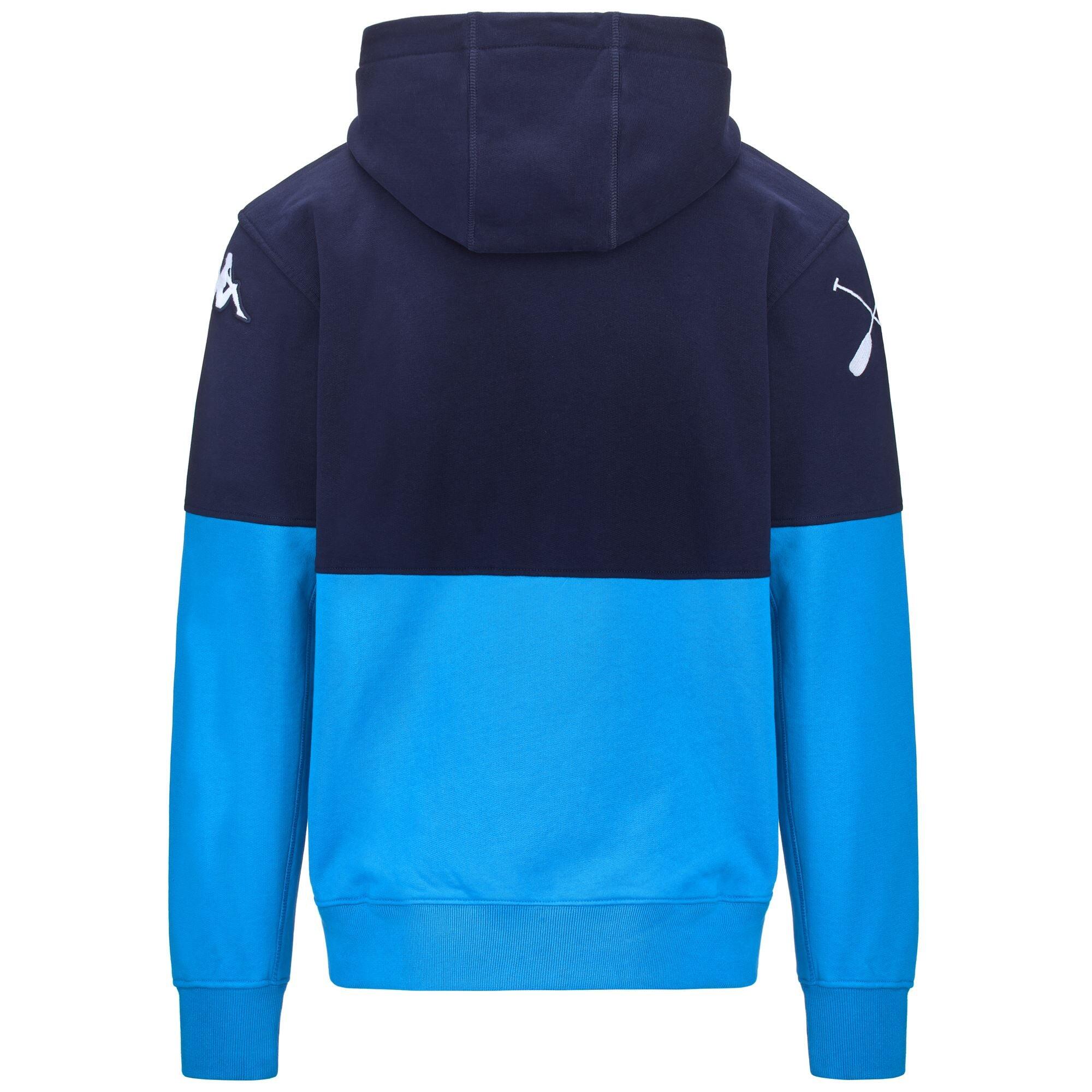 Felpa da uomo donna in cotone blu da canottaggio 4/4