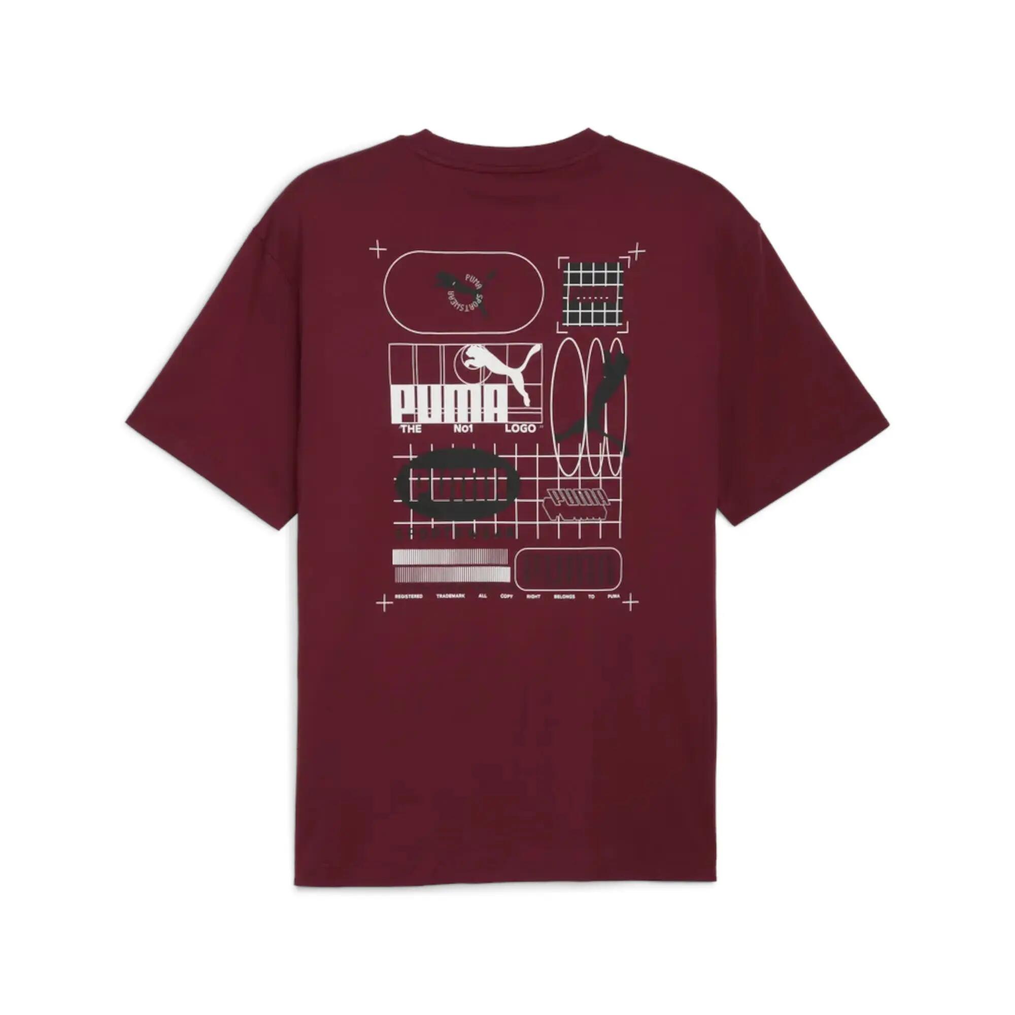 Maglietta sportiva da uomo Puma GRAPHIC GRID 2/3