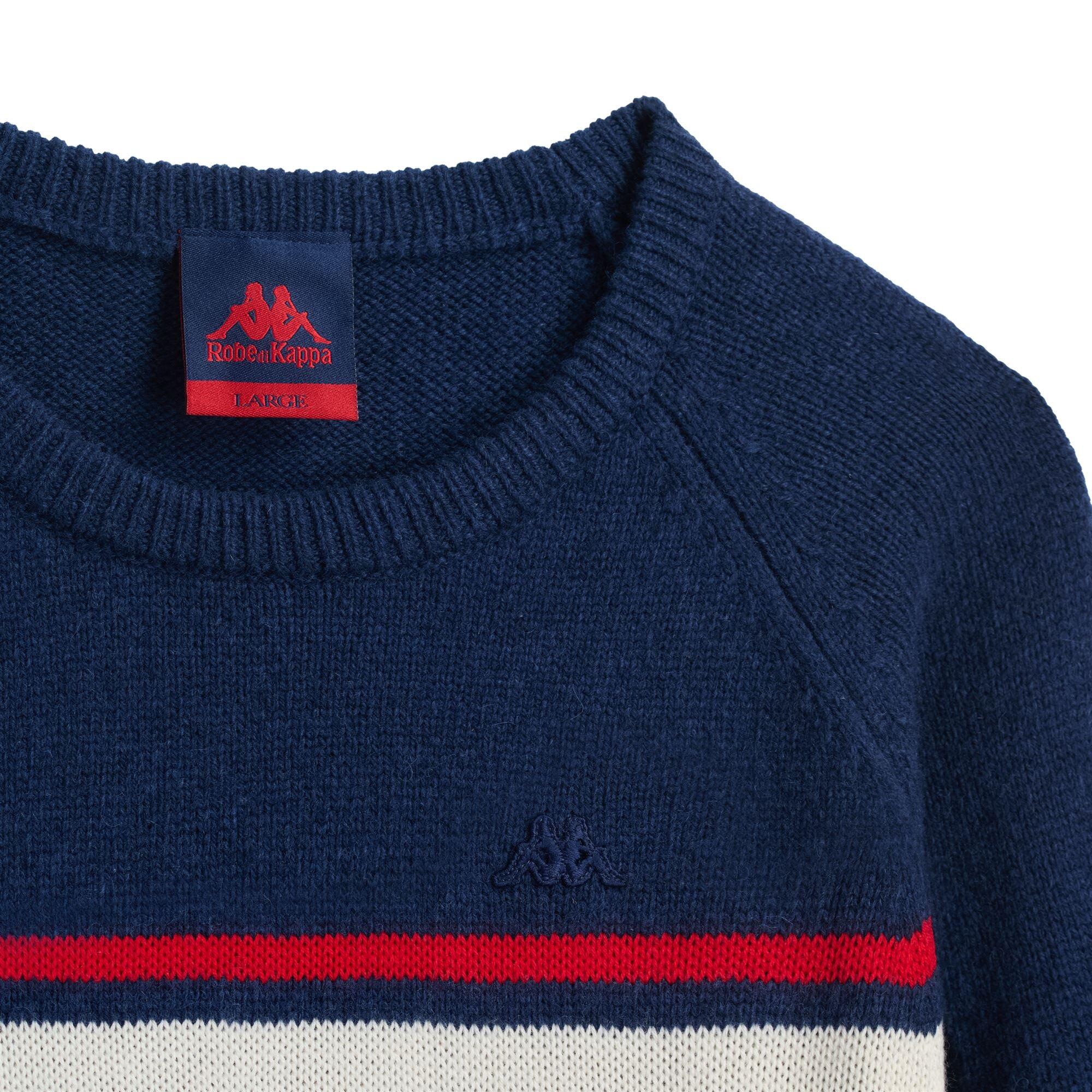Maglione da uomo in lana blu da casual 4/6