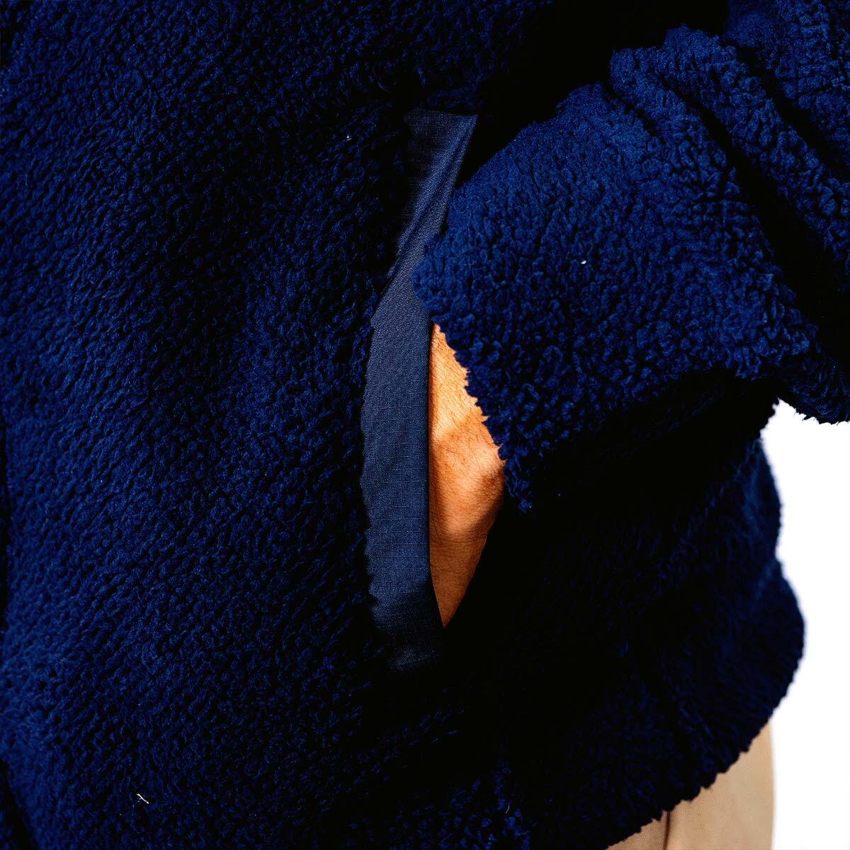 Giacca in pile con cappuccio da uomo Isole ASM Clermont Bleu marine 3/3