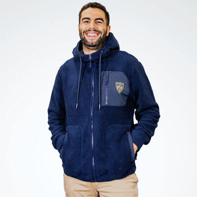 Herren Fleecejacke Mit Kapuze Isole Asm Clermont Bleu Marine