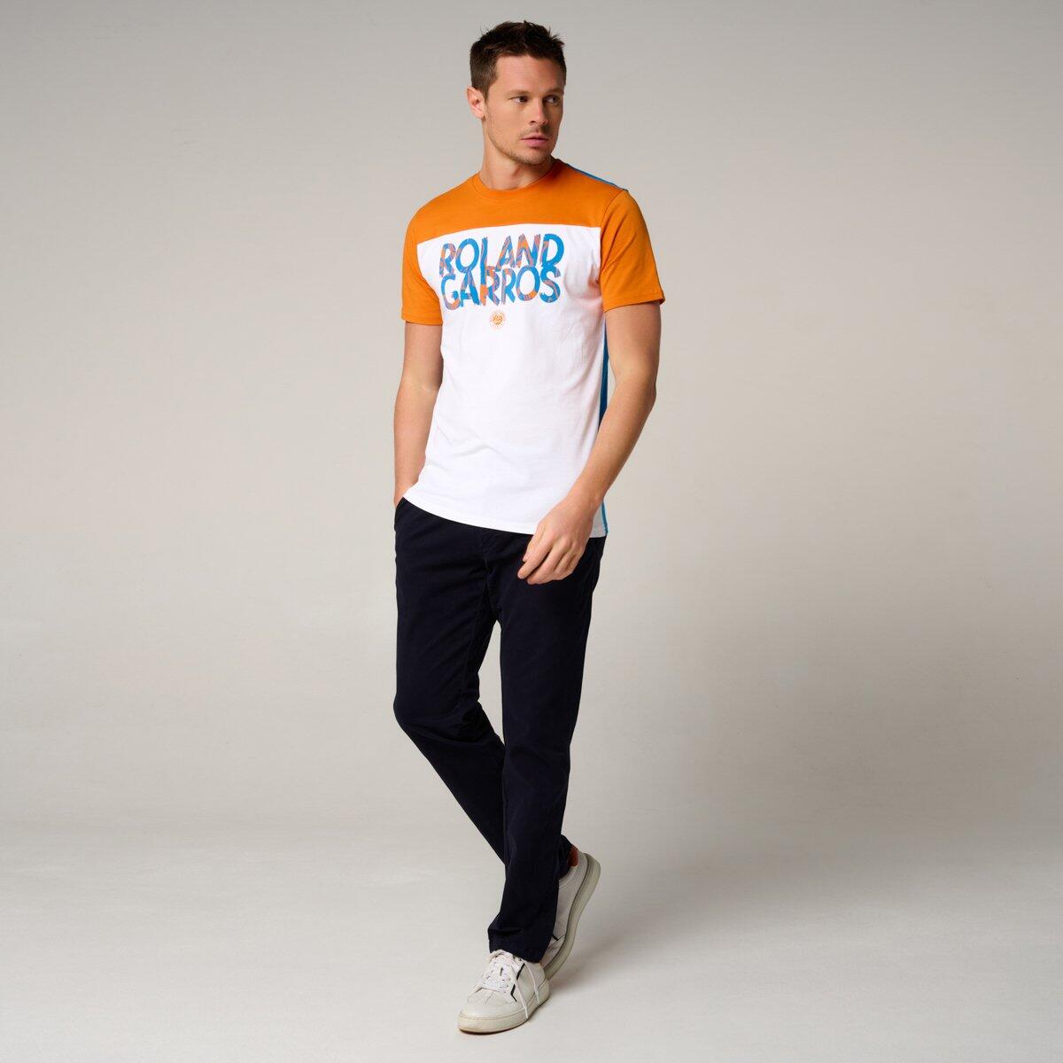 T-Shirt Pop Energy homme Roland-Garros - Blanc et Terre Battue 3/5