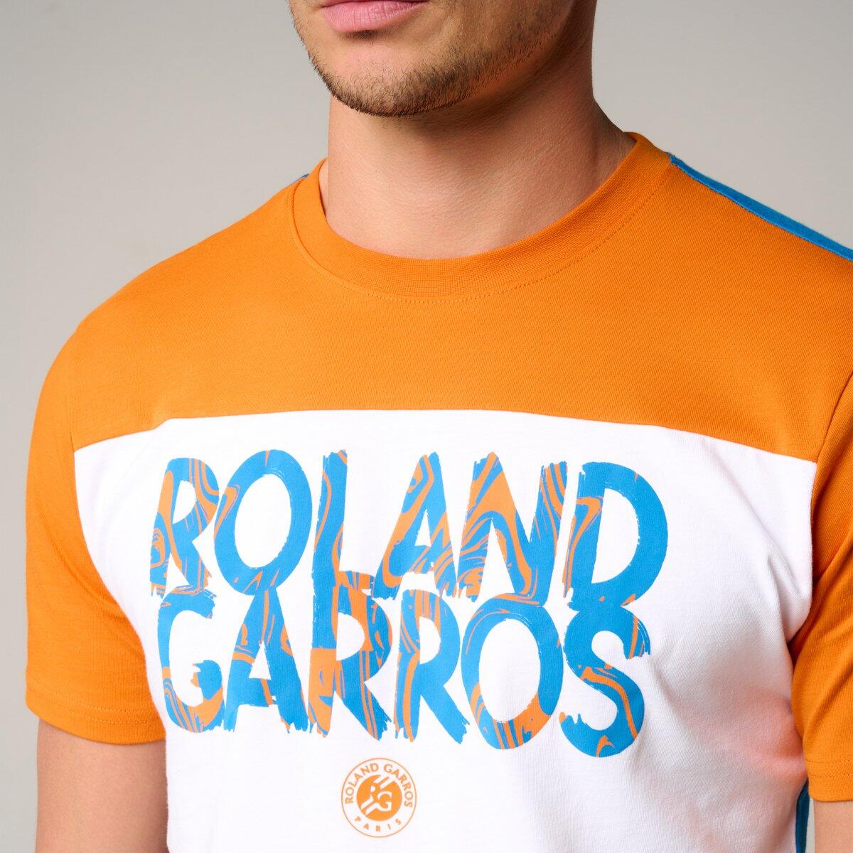 T-Shirt Pop Energy homme Roland-Garros - Blanc et Terre Battue 2/5