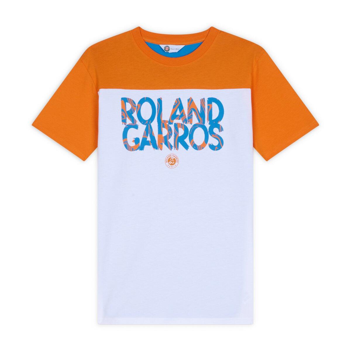 T-Shirt Pop Energy homme Roland-Garros - Blanc et Terre Battue 5/5