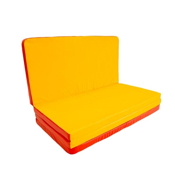 Unisex Gymnastikmatte Faltbar 4-Teilig Gamma Rot/Gelb 3/7