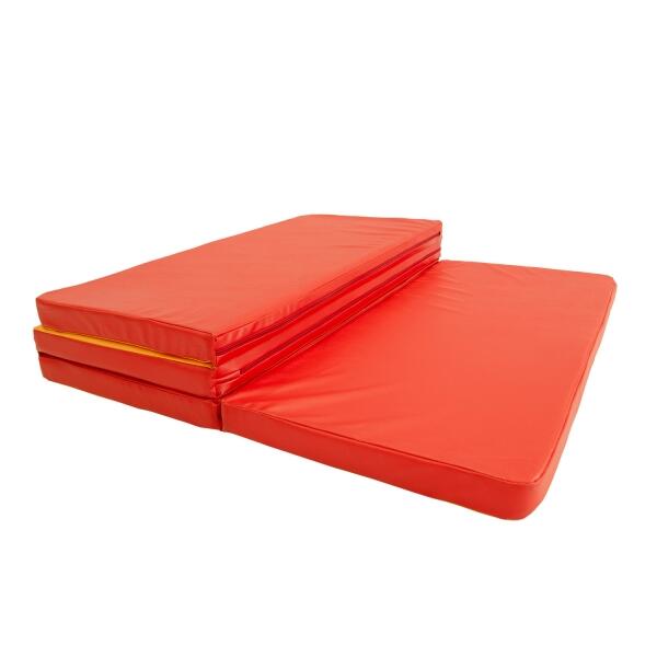 Unisex Gimnastică Saltea Pliabilă 4-Secțiuni Gamma Roșu/Galben