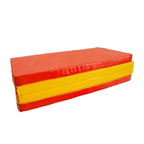 Unisex Gymnastikmatte Faltbar 4-Teilig Gamma Rot/Gelb 6/7