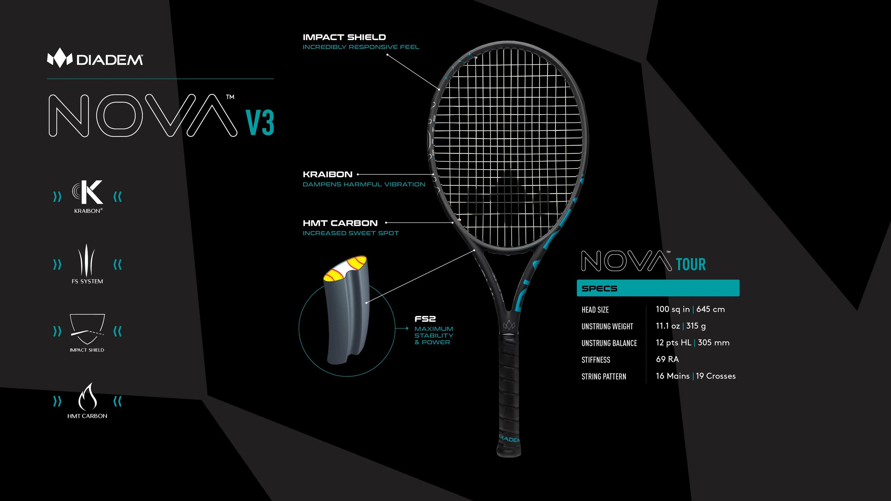 Nova V3 Tour teniszütő 6/6