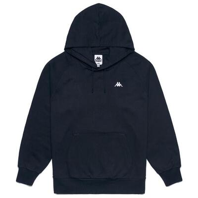 Felpa da uomo in cotone nero da streetwear sportivo
