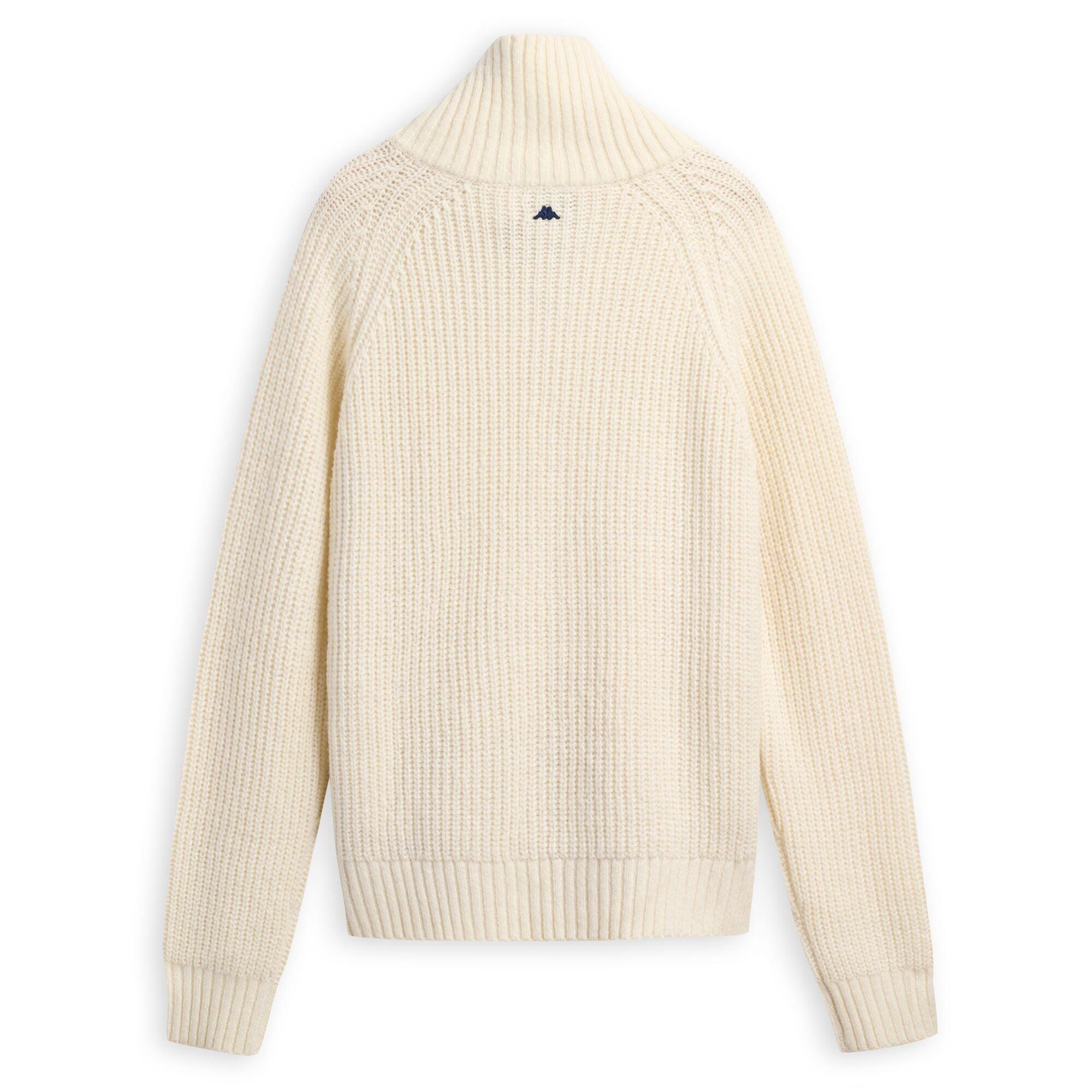 Felpa da uomo in lana beige da casual 2/3