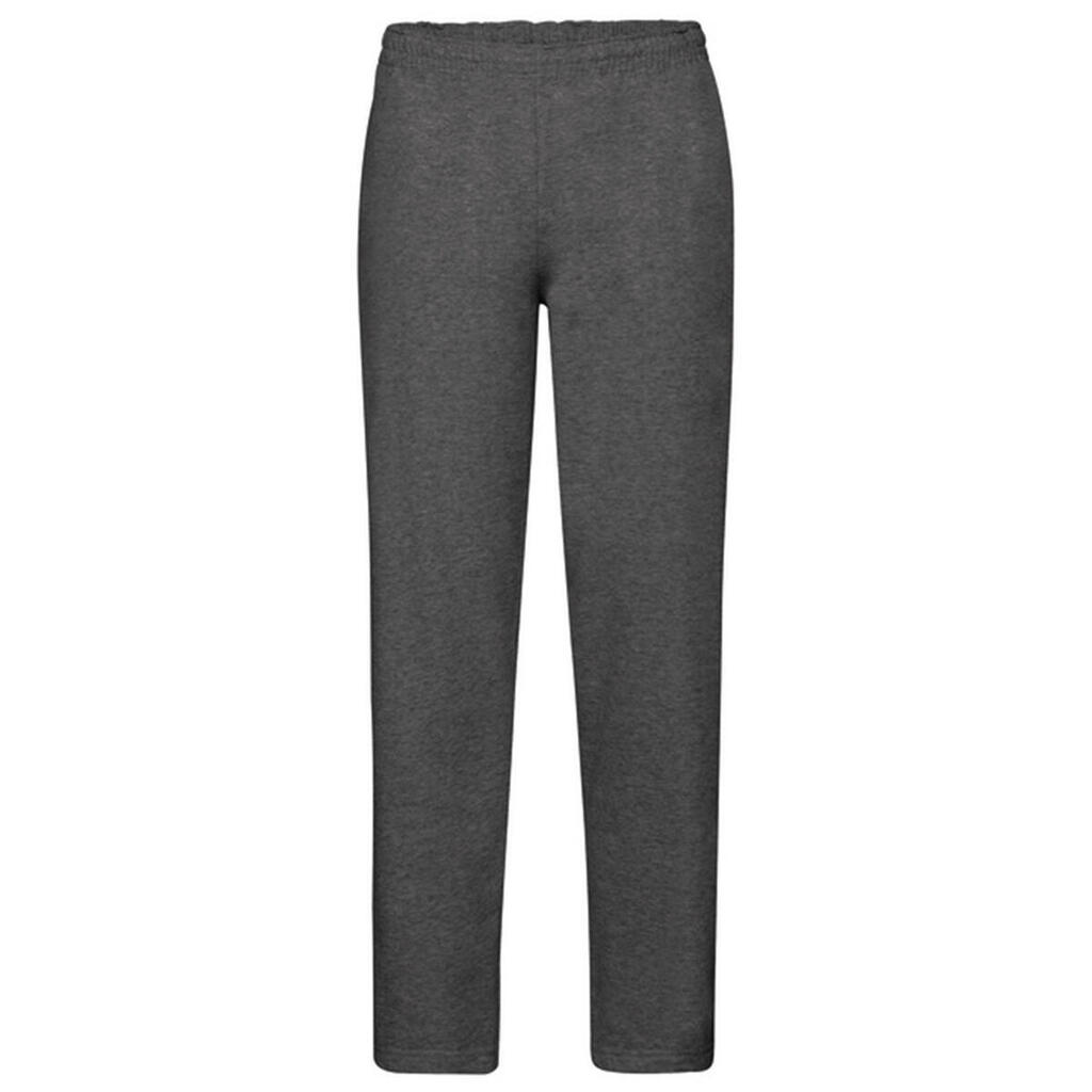 Unisex Adult Classic Heather Open Hem Jogging Bottoms (Dark Heather Grey)