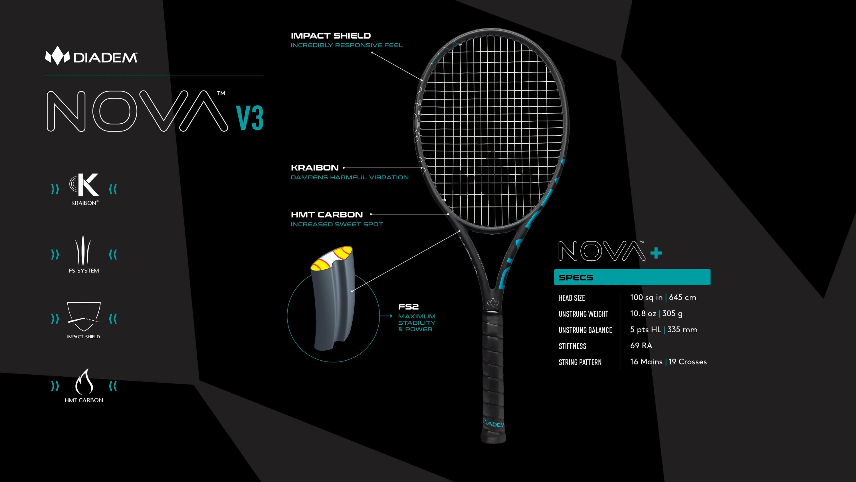 Nova V3 Plus teniszütő 5/5
