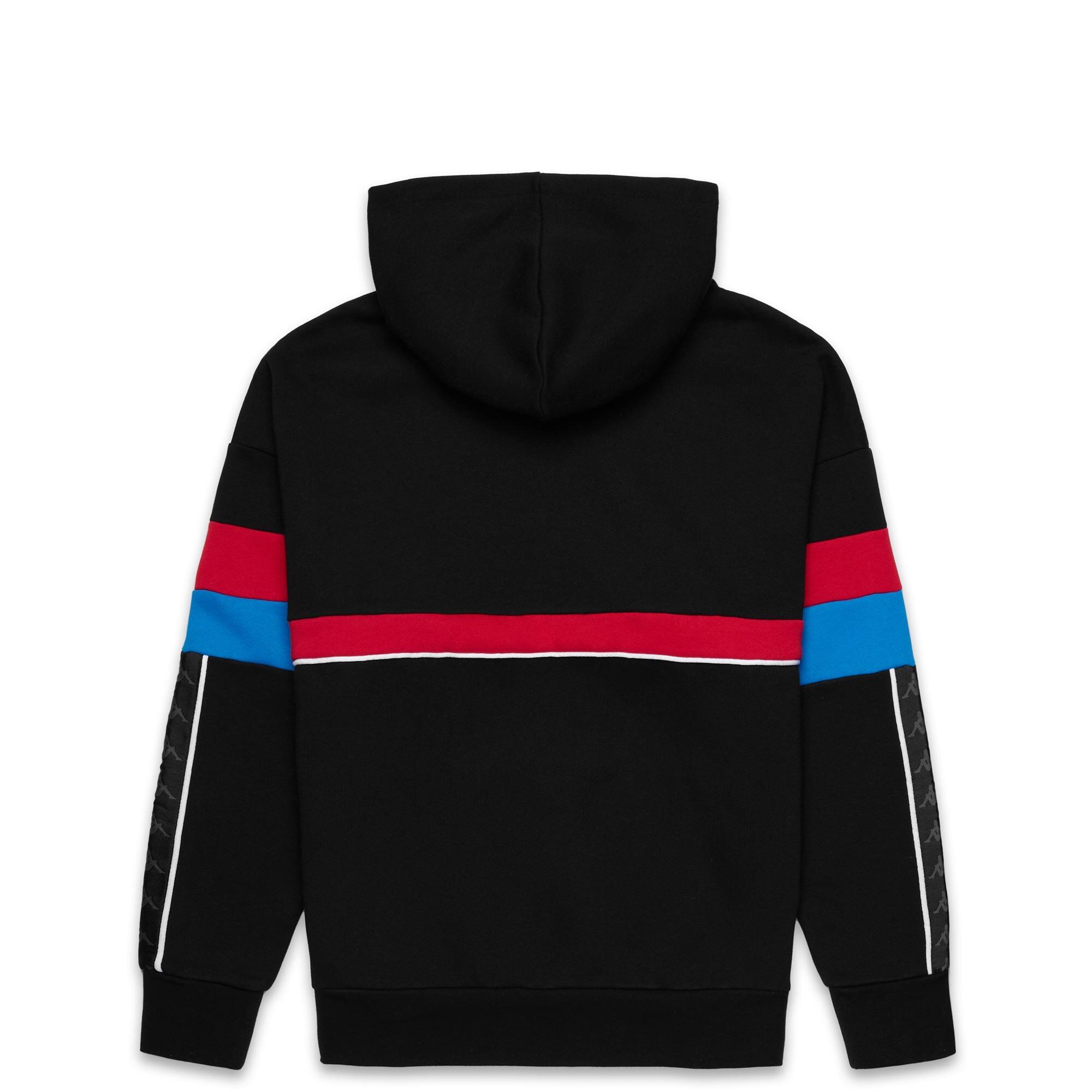 Felpa con cappuccio da uomo in cotone nero da streetwear sportivo 2/2