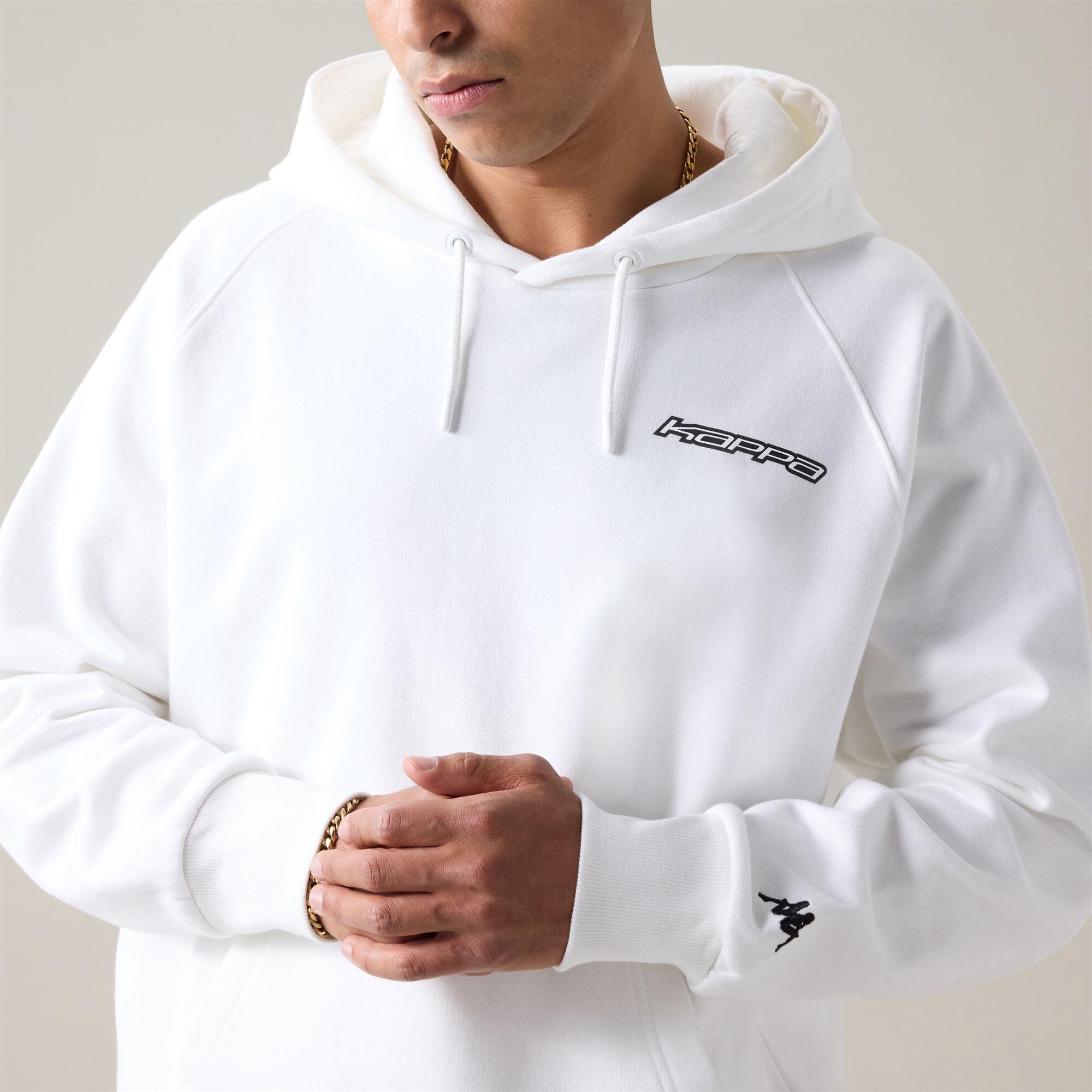 Felpa da uomo in cotone grigio da streetwear sportivo 5/6