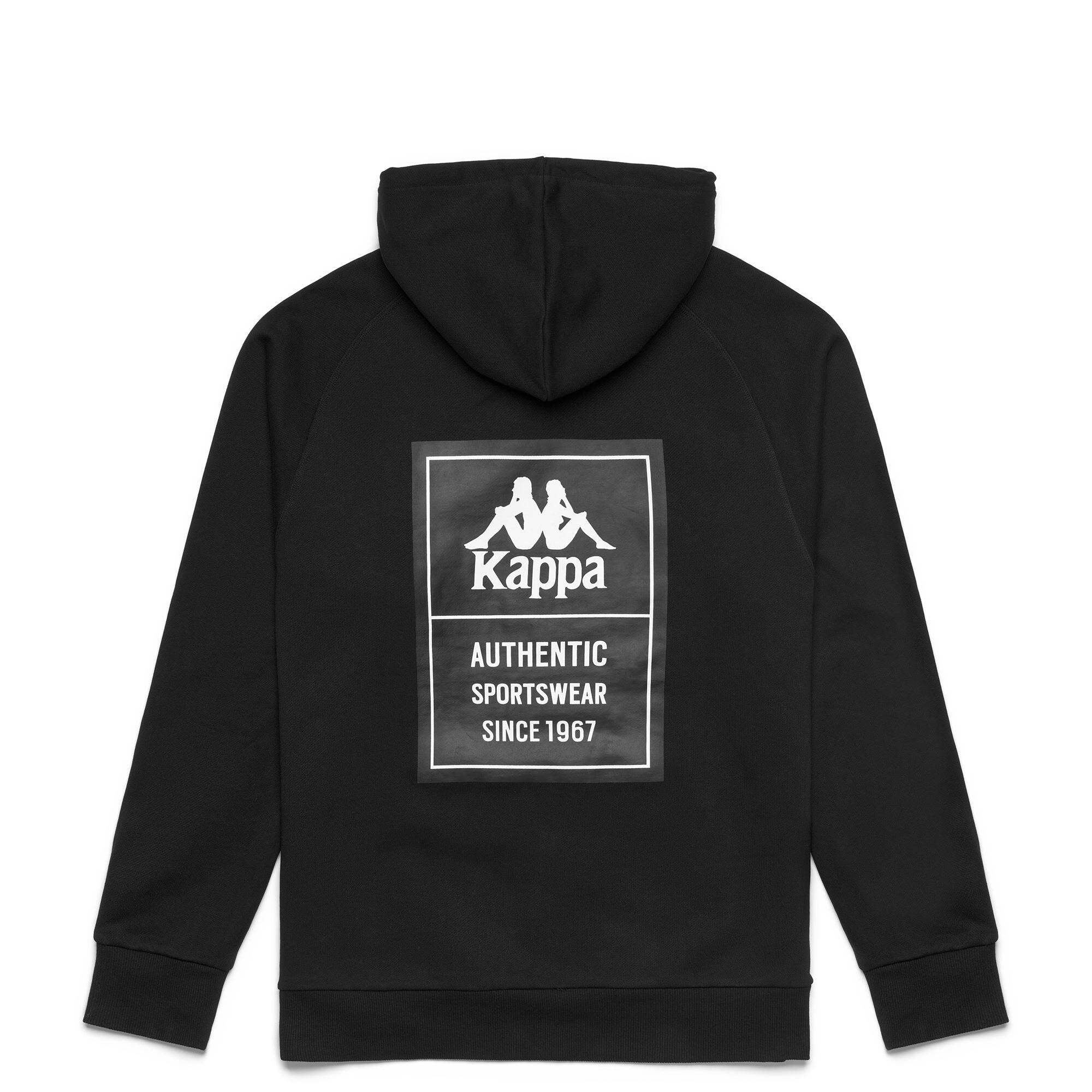 Felpa da uomo in cotone nero da streetwear sportivo 2/4