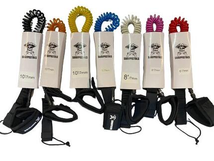 LEASH 8. CHEVILLE/ ANKLE COILED SURFPISTOLS