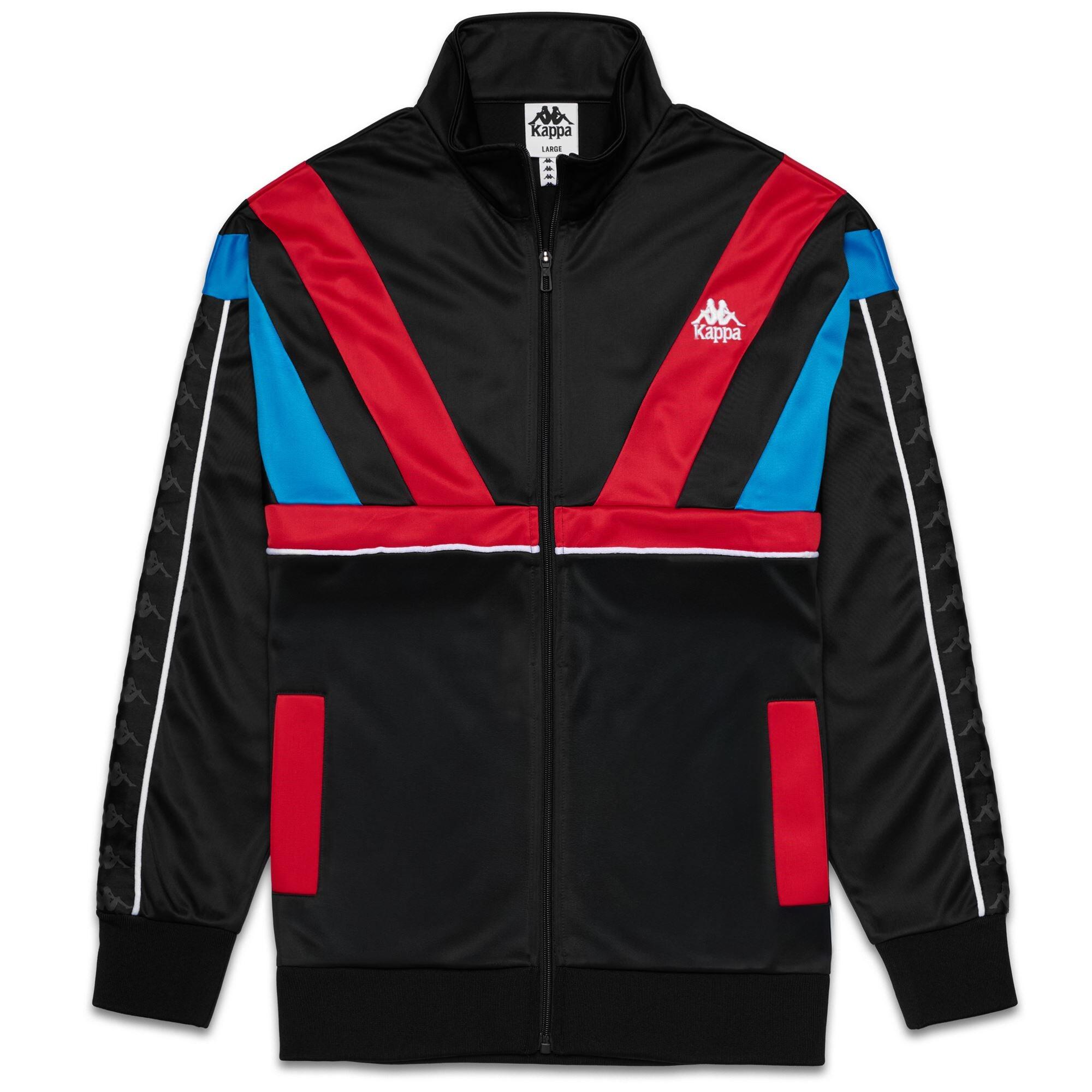 Felpa con zip da uomo in poliestere nero da streetwear sportivo 2/3