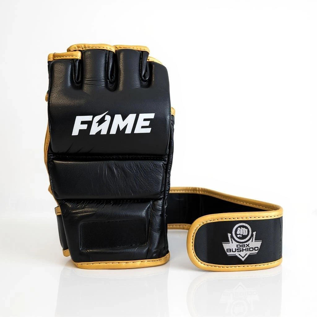 Rękawice Bokserskie ze skóry naturalnej edycja limiowana DBX Bushido FAME MMA 3/7