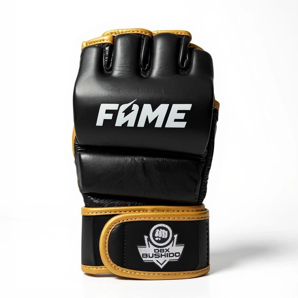 Rękawice Bokserskie ze skóry naturalnej edycja limiowana DBX Bushido FAME MMA 2/7