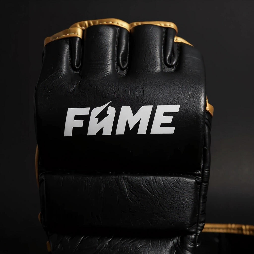 Rękawice Bokserskie ze skóry naturalnej edycja limiowana DBX Bushido FAME MMA 4/7
