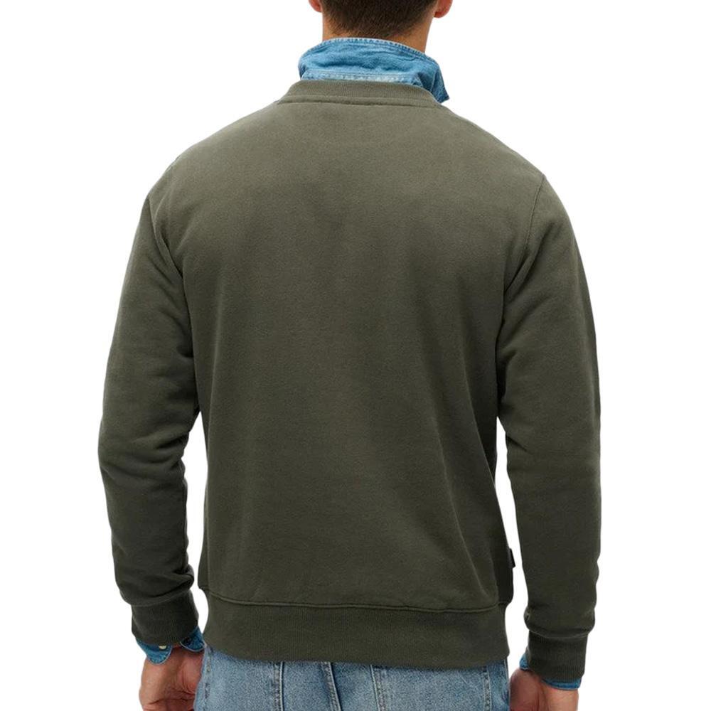 Sweat Kaki Homme Superdry Essential Logo Crew 2/7