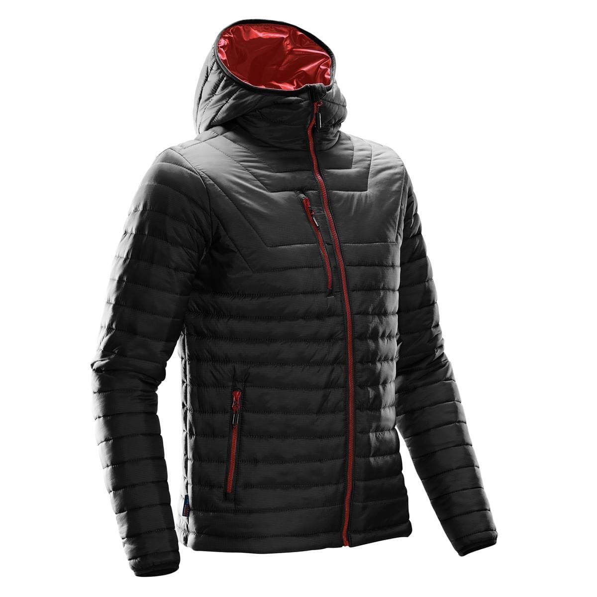 Casaco térmico Gravity para homem (Preto / Vermelho Verdadeiro) 3/3