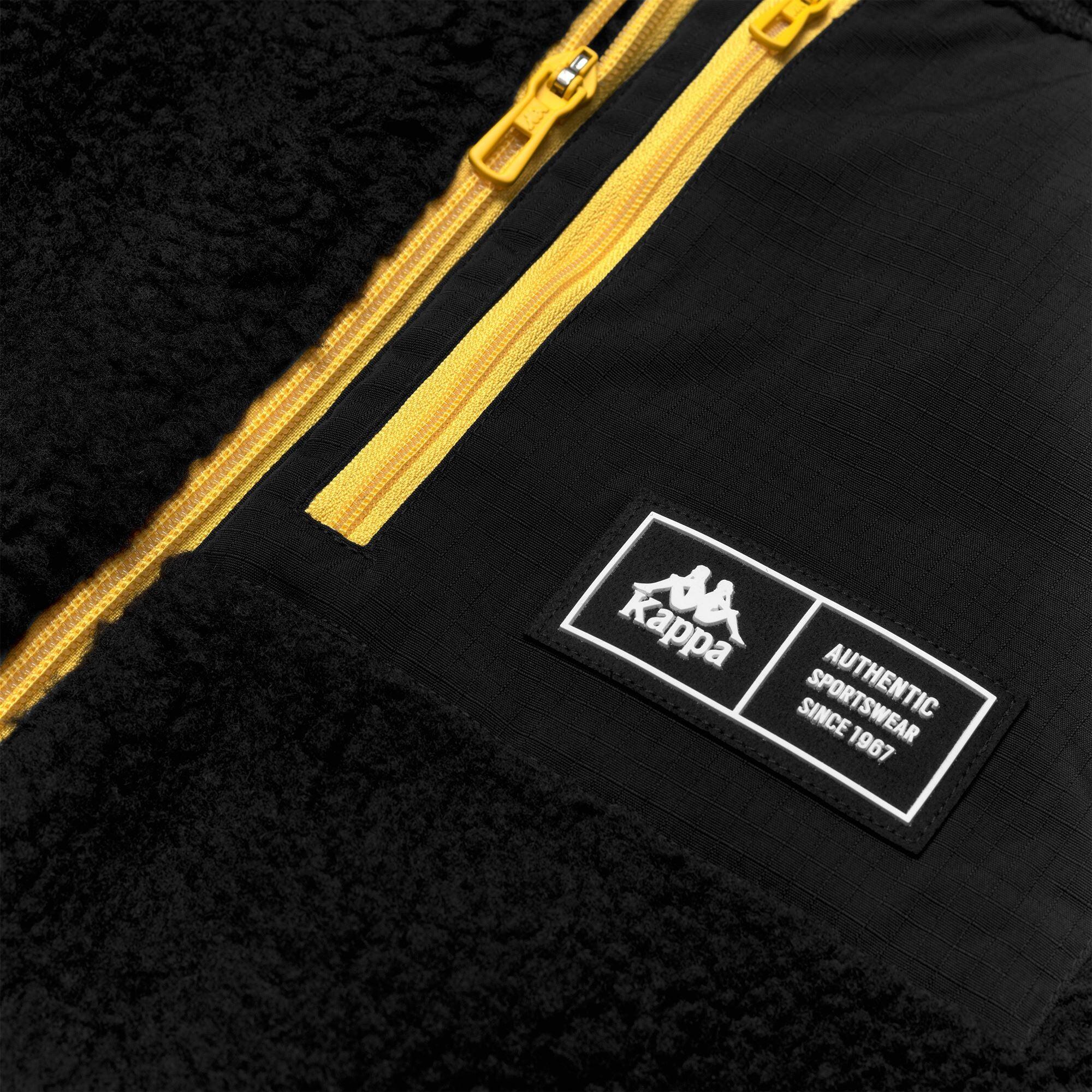 Felpa smanicata da uomo in poliestere nero da streetwear sportivo 4/5